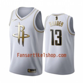 NBA Houston Rockets Trikot James Harden 13 Nike 2019-2020 Weiß Golden Edition Swingman - Herren